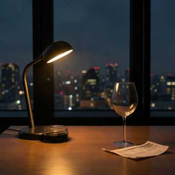 烟缸与空酒杯