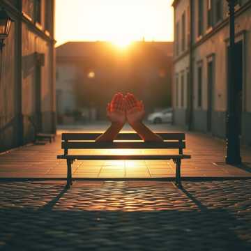 指尖上的绒毛阳光