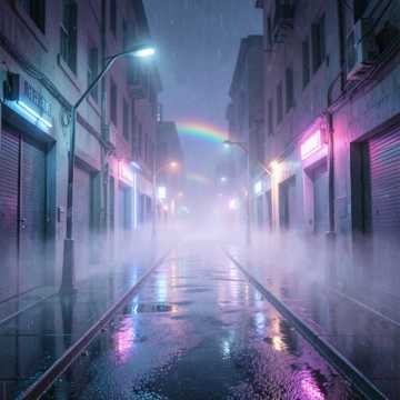 霓虹碎影