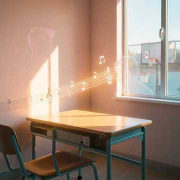 课桌后方的余光