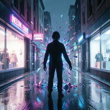 霓虹碎影