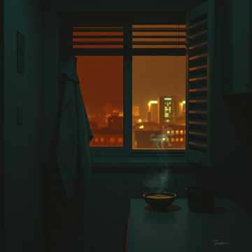 泡面汤凉了