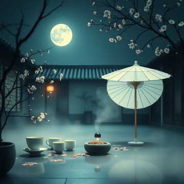 月色淌过桂花酿