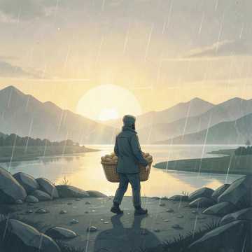 背篓里的花生
