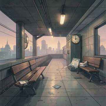 空荡站台载走的梦
