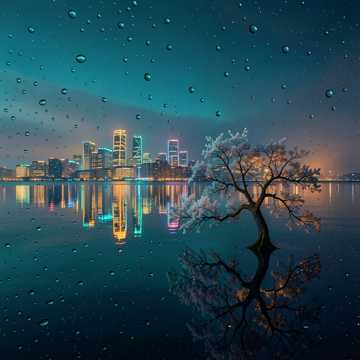 沉默的老树花开