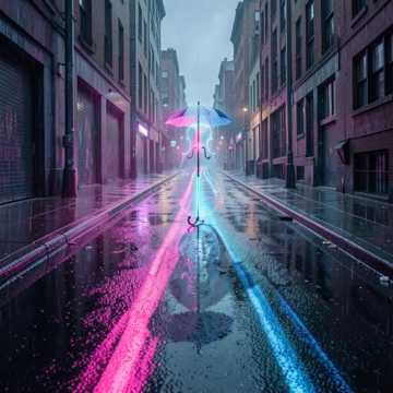 霓虹碎影