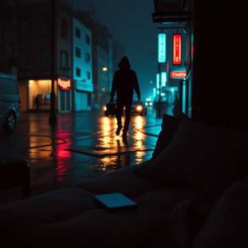 雨丝断了线