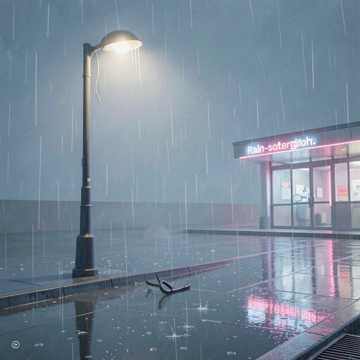 雨后车站