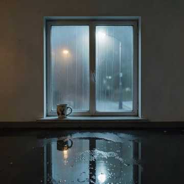空杯沿的雨