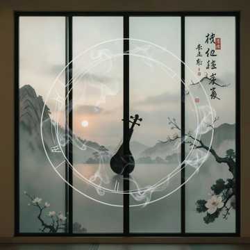 隔窗烟篆