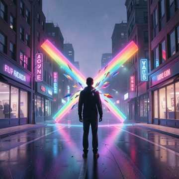 霓虹碎影