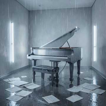 落雨旧琴房