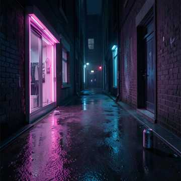 霓虹褪色长街