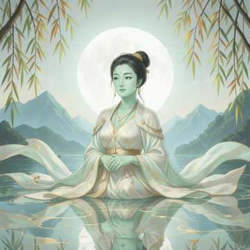 远山含黛入眉弯
