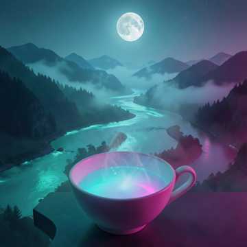 月光满杯敬黄河