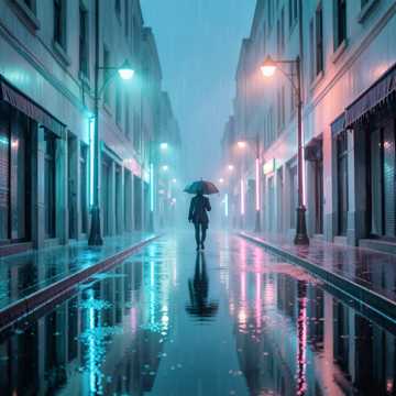 水洼折射旧云