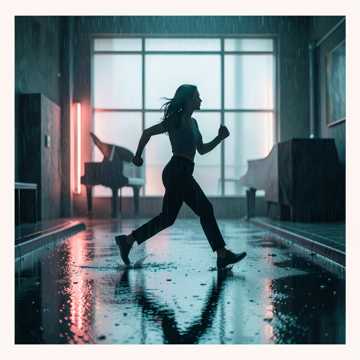 雨中奔跑
