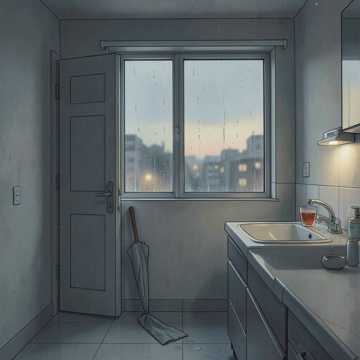 碎雨留在门缝里