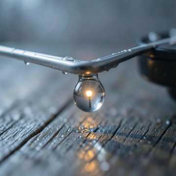 雨滴停在老琴弦