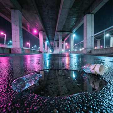 高架桥下跳起