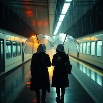 雨季收伞的人
