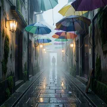 雨中伞巷-版本2