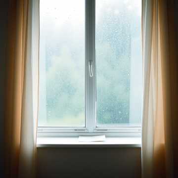 窗边夏雨