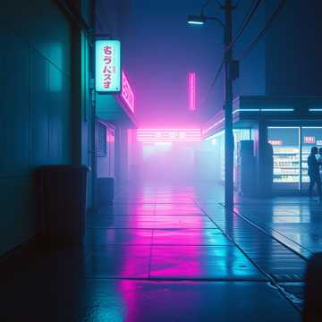 霓虹湿了单行道