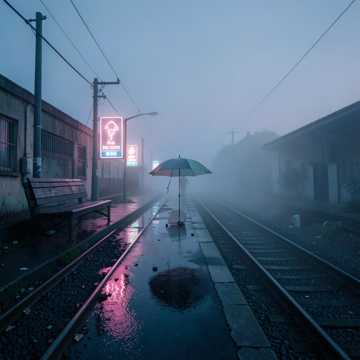 雨中的信笺