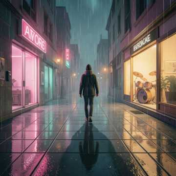 深夜的街燈