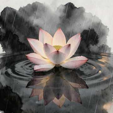 烟雨淋湿的莲-版本2