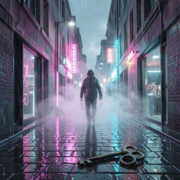 霓虹雨巷