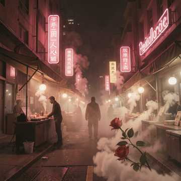 夜市的野玫瑰