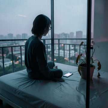 空床半侧的雨声