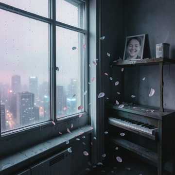 琴键飘落旧雨