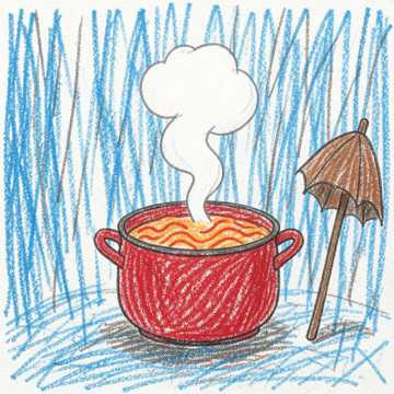 下雨天赴约