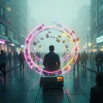 人潮倒带