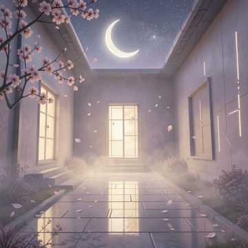 梦里桃花烫月光