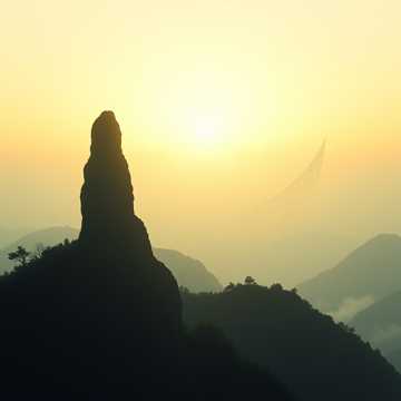 云涧望山河