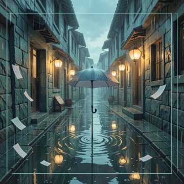 青石信纸雨