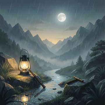 夜攀#行香子·再夜攀三峰