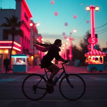 晚风骑车手