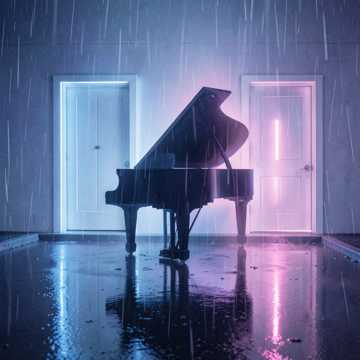 Silhouette of Piano