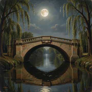 Moon Over Willow Bridge-版本2