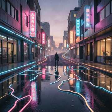 霓虹岔道