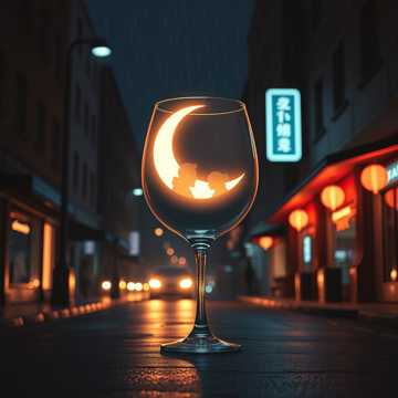 斟满星光的酒杯