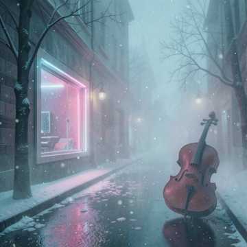 旧窗雪