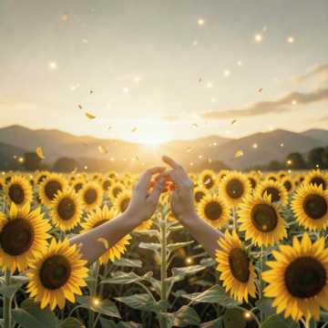 向日花田的盛夏