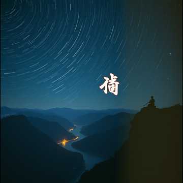 星轨落款处